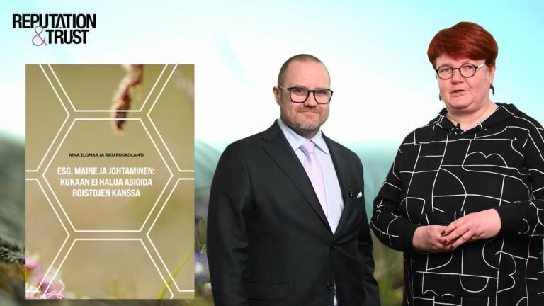Nina Elomaa ja Riku Ruokolahti: ESG, maine ja johtaminen